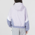 阿迪达斯（adidas）外套女装春秋新款运动服梭织加绒加厚保暖连帽夹克上衣 HY2813紫色  M