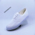 透气白色无尘鞋实验室小白鞋厂工作鞋劳保布鞋工厂车间防滑女 白色 X001 37