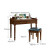 华胥美邦（Hua Xu Mei Bang） 电脑桌实木欧式复古书桌书房办公桌卧室写字台家用小户型书桌 胡桃色款书桌 1米书桌