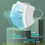 保为康 K99 一次性口罩 三层防护细菌过滤可高达99.5% 防飞沫细菌花粉成人六芯防护口罩 蓝色 (1盒50个)