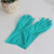 援邦 防穿刺丁腈手套 乳胶手套加厚耐磨耐油洗碗家务厨房清洁 蓝色（中） 