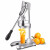拜杰 （BJ）不锈钢立体手动榨汁机商用家用压汁机石榴橙子手压榨汁器 银色A款-手压