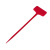 橙安盾 插地牌 立体高杆插地牌 加厚防水塑料 园艺标签园林标识牌 红色15×60cm （100个）