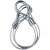 安达通 镀锌钢丝绳双扣 压制钢丝绳起重吊索工具 吊0.8T-10mm3m价 