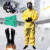 京斯坦 防护服连体连帽耐酸碱核废水防护面罩 四件套 L（165-170cm）1套 