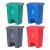 白云清洁 AF07317 脚踏分类式垃圾桶环卫带盖分类桶脚踏式果皮箱 绿色68L-厨余垃圾