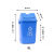 废物灰色生活垃圾桶小号污物摇盖桶黄色5L10L8L15L棉签桶 摇盖8L蓝1个立式
