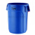 圆形塑料桶储物桶带盖大号垃圾桶户外小区物业塑料环卫桶加厚 特厚75升黄(配盖子)