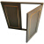 IGIFTFIRE定制带框橱柜门铝合金门板定做厨房柜门定制厨柜门订做免打孔柜门 定制