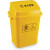 京努 摇盖垃圾桶分类垃圾桶 一个价 60L加厚摇盖 黄色 医疗废物