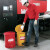 西斯贝尔（SYSBEL） WA8109100 防火垃圾桶 高40直径30 OSHA规范 UL标准 烟蒂收集器 21Gal/79.3L/红色