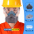 防工业粉尘打磨煤矿装修灰尘口鼻罩高效滤尘面具  均 8200橡胶防尘口罩100片活性炭