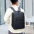 小米（MI）定制LOGO双肩包潮牌背包男士休闲学生书包旅行包电脑包双肩女 黑色【升级款气垫】