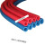 自来水管防冻套管彩色橡塑保温管ppr红蓝水管保护套空调铜管铁管 国标B1内径25*7mm1.8米红色