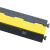 海斯迪克 线槽减速带 室内外电缆保护槽橡胶线槽板 PVC盖板二线槽1000*250*50mm gnjz-1113