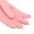 赫思迪格 胶皮清洁手套 乳胶橡胶耐用耐磨光里手套双色  深绿M码10双 