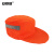 安赛瑞 可定制款环卫工作帽 道路清洁环卫工作帽防晒帽 施工反光劳保帽子 橘红色 双色可定制LOGO 28067
