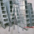 2.5米人字梯镀锌铁管一体冲压梯安全折叠室外工程防滑结实 3米加厚镀锌铁管人字梯