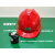 迈恻亦安帽头灯带灯的安帽矿帽灯防汛头盔防水充电头灯美心龙矿工灯 ABS红帽CX1S灯+USB头+充电线