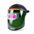 班康电焊面罩 自动变光太阳能焊接面罩头戴式焊帽 电焊工滤波面罩氩弧焊 绿色大屏变光面罩+2个保护片