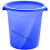 塑料桶加厚水桶储水用带盖大号特大小酵素桶发酵桶大桶 蓝色带盖160L 装水约112斤