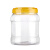 适用于加厚蜂蜜瓶塑料瓶透明空瓶大泡菜坛子杂粮零食收纳盒密封罐 红盖4斤蜂蜜瓶(装水3斤)1个 送PP内盖