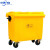 适用中环力安 升环卫户外垃圾桶带盖大号挂车分类垃圾桶大型 黄色