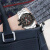 励柏艾顿新款男士多功能商务手表 防水石英表 黑色表盘+银色表带
