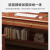 欢乐舒坞实木书桌书架一体小户型家用现代简约书房儿童电脑学习桌书柜组合 胡桃色单桌 80x60x175cm
