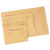 金固牢 黄色牛皮纸信封纸袋 发票袋信封各种可定制 增值税信封25cm*16cm100个 KCAA-155