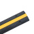 海斯迪克 线槽减速带 室内外电缆保护槽橡胶线槽板 橡胶黄条空心一线槽1000*150*30mm gnjz-1113