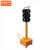 京洲实邦  交通信号灯红绿灯可移动手推升降式太阳能道路障灯B 黄色四面三灯
