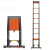 巴芬 铝合金伸缩梯加厚防滑升降梯子稳固安全工程直行爬梯无缝管直梯5.9米