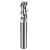 富兰地65度铝用钨钢铣刀3刃硬质合金平底立铣刀数控刀具铜铝专用 D1.5-4.5L-4D-50L