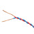 起帆(QIFAN)ZB-RVS2*1.5平方阻燃B级铜芯2芯电源线花线无护套双芯软线 红蓝100米