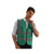 星期十 绿色 XL（10件装） 反光背心施工程荧光马甲多口袋交通路政安全防护衣汽车环卫服定制