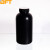贝傅特 塑料大口圆瓶 实验室HDPE分装瓶避光试剂瓶广口样品瓶 黑色加大口2000ml（2个） 