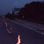 HYSTIC 太阳能铸铝道钉灯 夜间频闪路障警示灯反光 公路铸铝地面地埋灯 红蓝 HZL-351