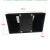 实验室专斜式插座盒岛式底盒线槽PVC全钢材质118型86型中央台双面憬芊 黑色86型底盒加面板