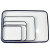 稳斯坦 WLL0039 搪瓷托盘 白色实验室化工消毒盘 方形盘 加厚平底 单个18*24