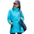 大杨2828冲锋衣 三合一户外防寒保暖防泼水防风透气外套两件套女款 月兰色 4XL码 定制