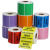 彩色三防热敏纸不干胶100标签纸箱产品质检分类条码背胶定制印刷 桔色 80*30-1500张（只有橙