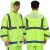 佳护 反光雨衣雨裤套装 环卫救援户外成人 荧光黄雨衣套装 XL