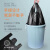 铂特体 手提垃圾袋小号一次性黑色塑料垃圾袋商用物业厨房 背心垃圾袋40*60cm（100只）