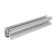 基克孚 欧标3030铝型材槽标准型工业铝合金3030L工业铝型材（定制）备件 欧标3030N2-直角【两面封槽】 