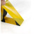 HKNA 反光胶带 反光标识警戒线墙贴地板贴标志 反光膜警示胶带 长45.7米（20cm宽 黄黑色 ）