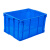 工创优品 塑料周转箱加厚PE物流箱五金零件盒塑料收纳整理储物箱 蓝色560mm*420mm*310mm