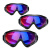电焊户外运动骑行越野登山防风防尘护目镜滑雪镜风镜防护眼镜眼镜 黑框+强化五彩片