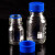 海斯迪克 HKCL-161 蓝盖试剂瓶 透明丝口玻璃瓶 螺纹口带刻度螺口试剂瓶 带刻度透明样品瓶 中性料 500ml
