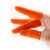 海斯迪克 加厚防滑护指 耐磨乳胶清洁手指套 橘黄色 2.5cm/S码(100只) HKT-289